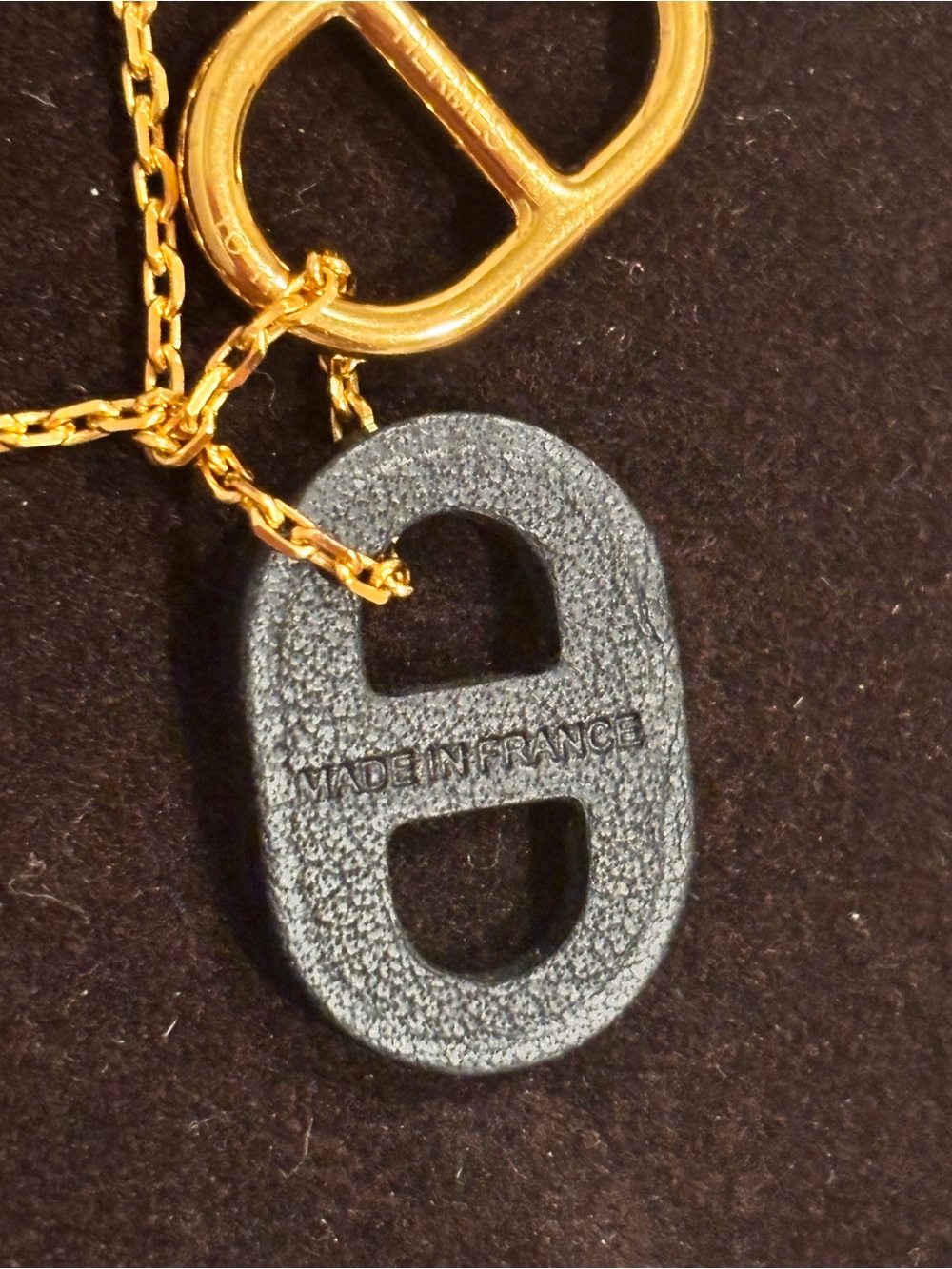 Hermes O’Maillon necklace, black leather - Picture 8 of 9